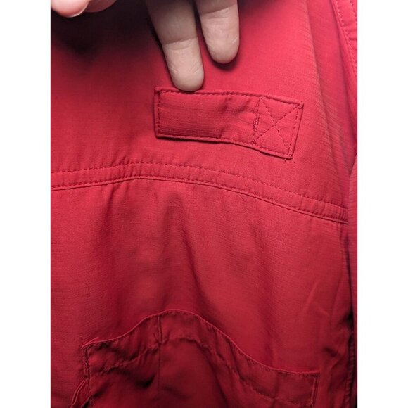 Reel Legends Mens Shirt RED Short Sleeve Fishing Vented Size XXL - Picture 7 of 13